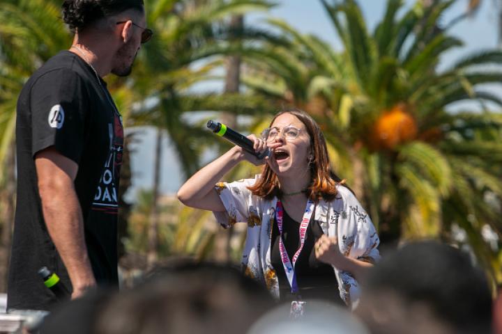 Foto de archivo de la Red Bull Batalla regional.