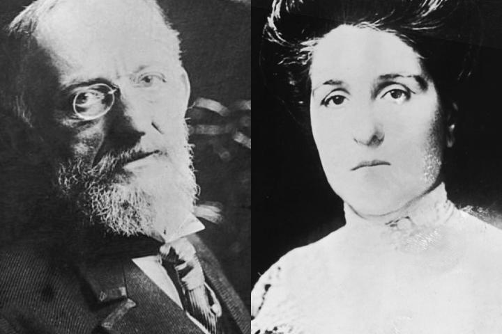Isidor e Ida Straus, pasajeros del Titanic.