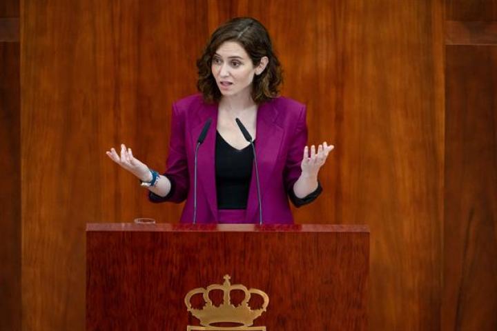 La presidenta de la Comunidad de Madrid, Isabel Díaz Ayuso.