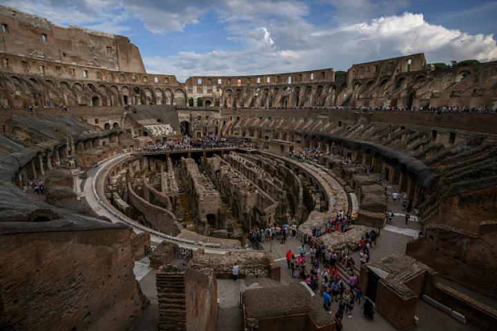 Foto de archivo del Coliseo de Roma.