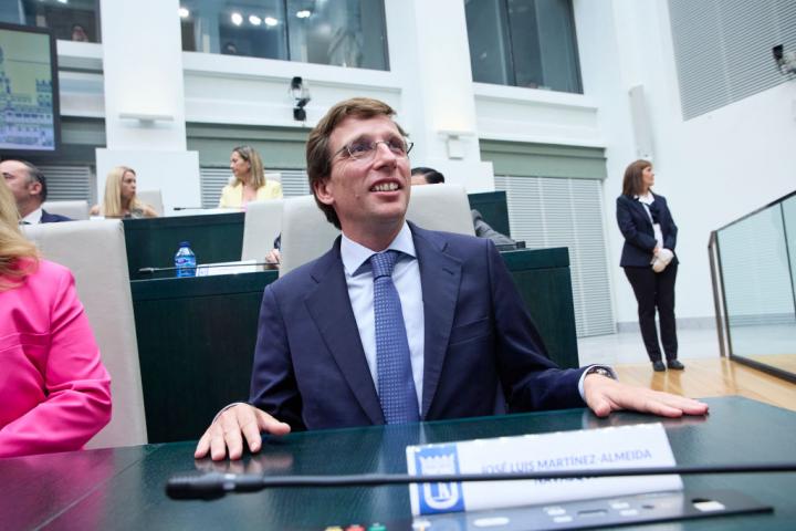 El máximo responsable del Ayuntamiento de Madrid, el alcalde Jose Luis Martínez-Almeida, en una imagen de archivo.