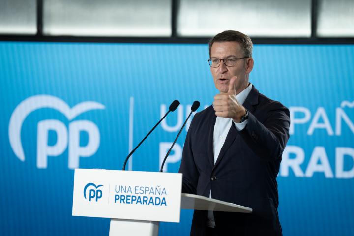 El líder del PP, Alberto Núñez Feijóo.