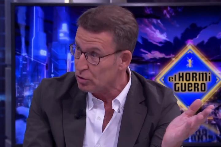 El presidente del PP, Alberto Núñez Feijóo, en 'El Hormiguero'.