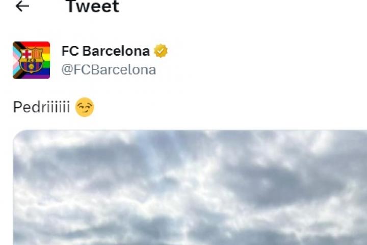 El tuit del FC Barcelona