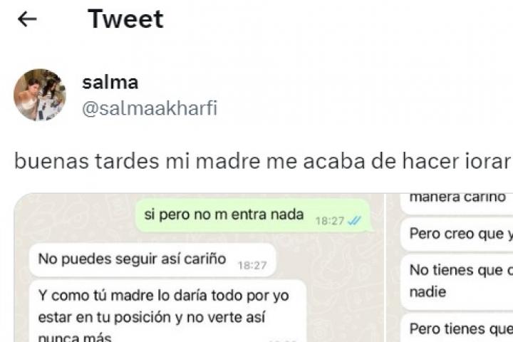 El tuit de la usuaria @salmaakharfi