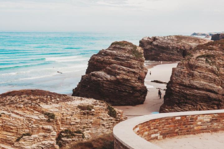 Playa de las Catedrales, en Ribadeo (Lugo)