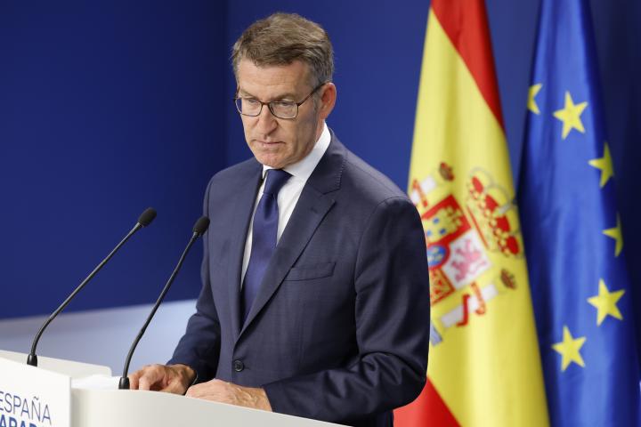 El presidente del PP, Alberto Núñez Feijóo.