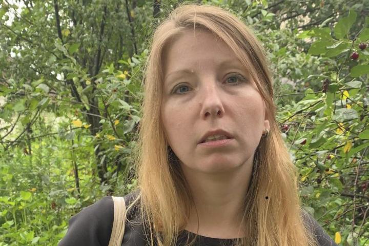 Fotografía de archivo de la escritora ucraniana Victoria Amelina