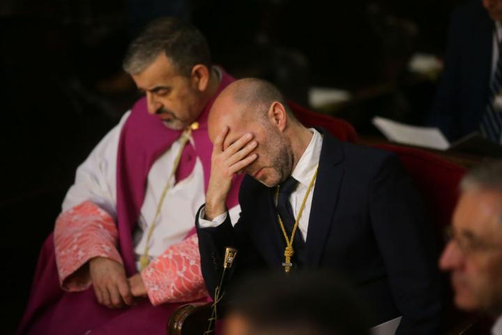 Gonzalo Pérez Jácome, en un acto religioso