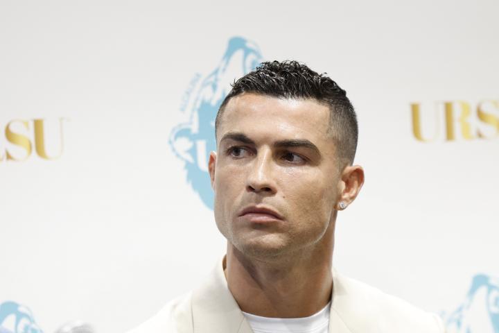 Cristiano Ronaldo, en la presentación del agua URSU.