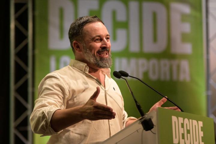 El líder de Vox, Santiago Abascal.