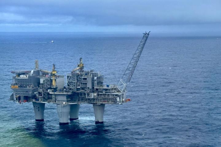 Plataforma gasística en Noruega en una imagen de archivo.