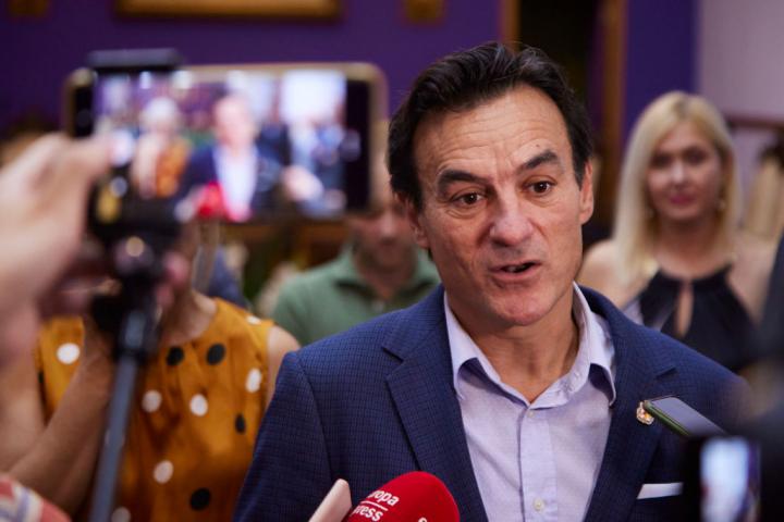 Agustín González, alcalde de Jaén, en un acto reciente tras su investidura