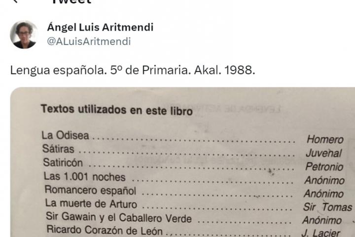 El tuit de Ángel Luis Aritmendi