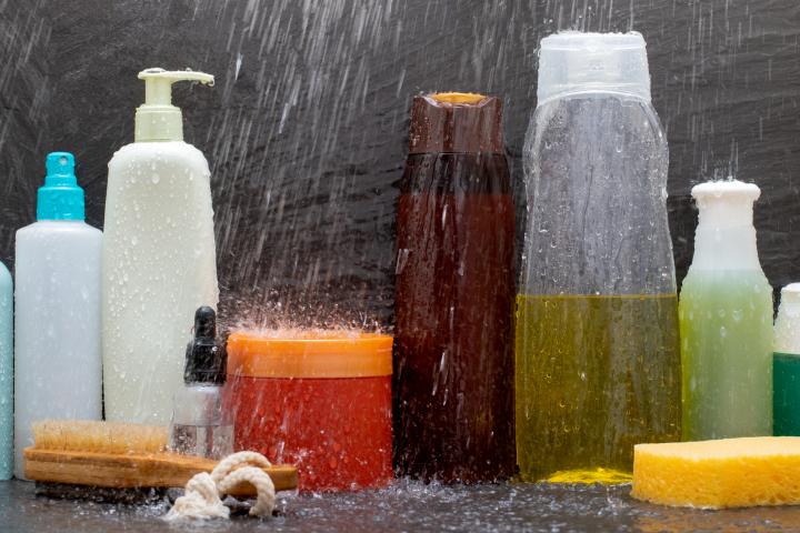 Imagen de archivo de unos geles de baño.