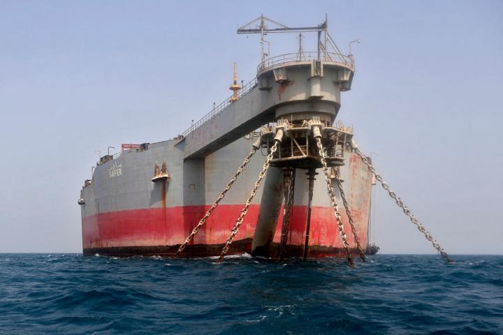 El Safer, encayado frente a las costas de Yemen, en una imagen de archivo