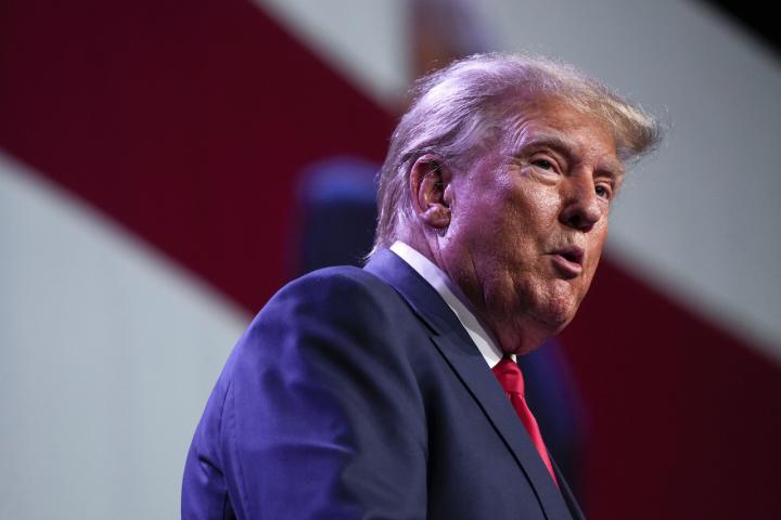 Donald Trump en un acto reciente.