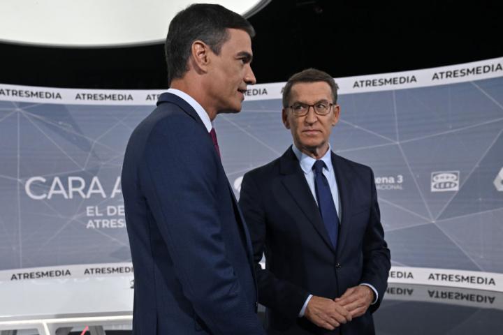Pedro Sánchez y Alberto Núñez Feijóo.