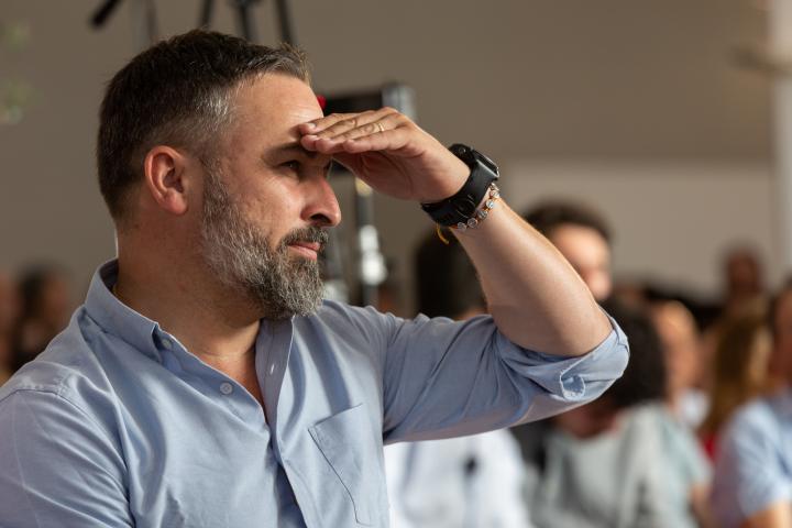 El líder de Vox, Santiago Abascal.