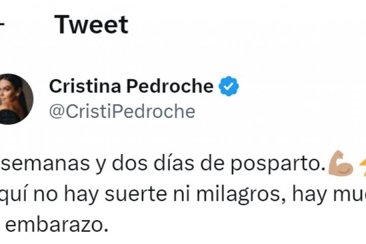 El tuit de Cristina Pedroche