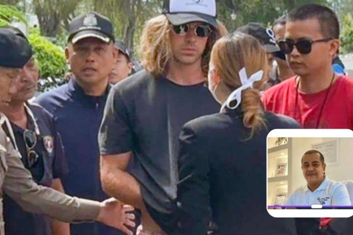 La policía tailandesa junto con Daniel Sancho