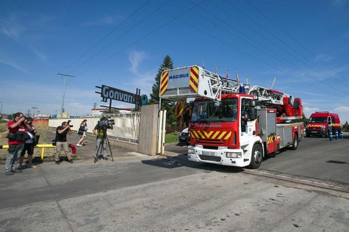 Bomberos en Burgos.