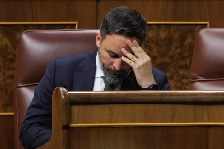 El líder de Vox, Santiago Abascal