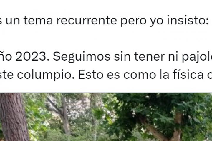 El tuit del columpio publicado por @ostinus77