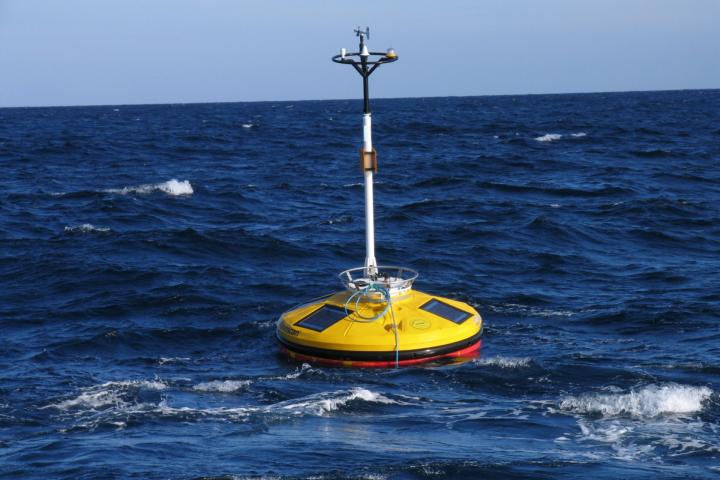 Una boya en el mar, en una imagen de archivo