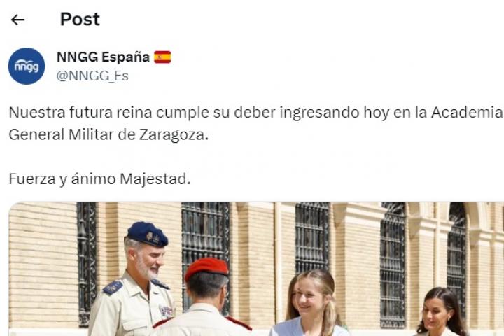 El tuit de las Nuevas Generaciones del PP