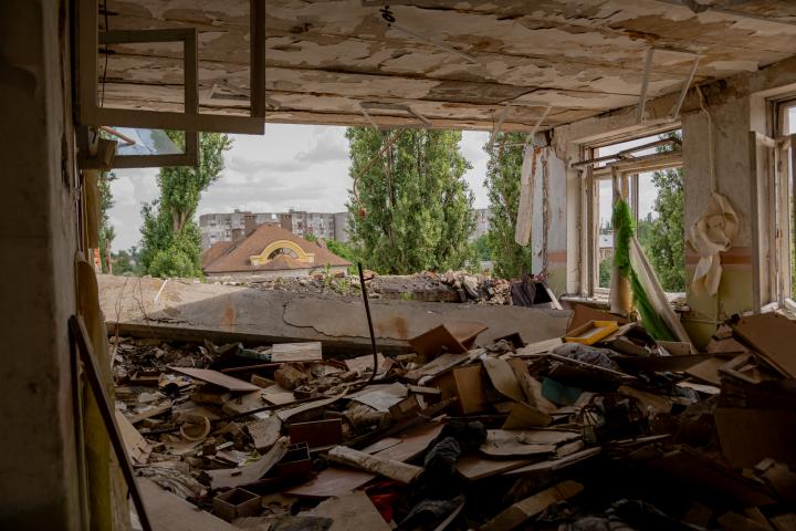 Foto de archivo de otro ataque en Chernígov.