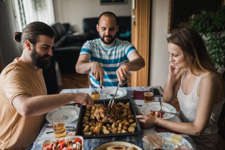 Comida de domingo en familia.