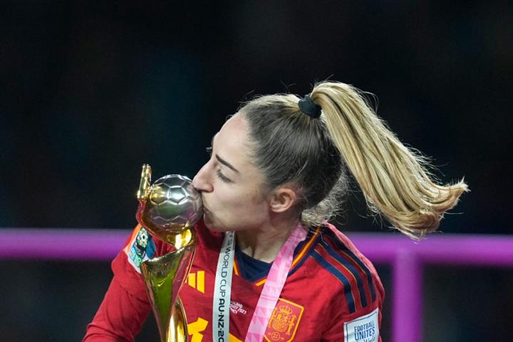 La futbolista de La Roja y capitana, Olga Carmona.