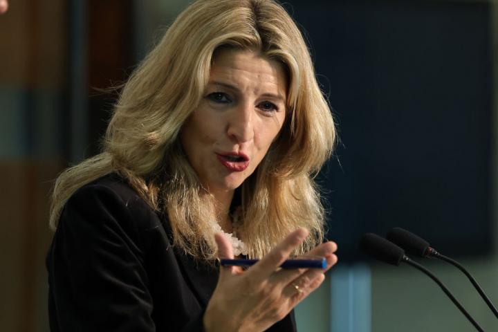 Yolanda Díaz, en una intervención