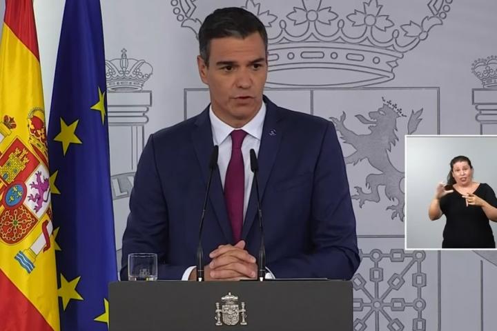 Pedro Sánchez, este martes.