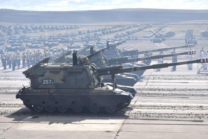 Imagen de archivo de las maniobras Vostok, ejercicios conjuntos militares entre China y Rusia en 2018.