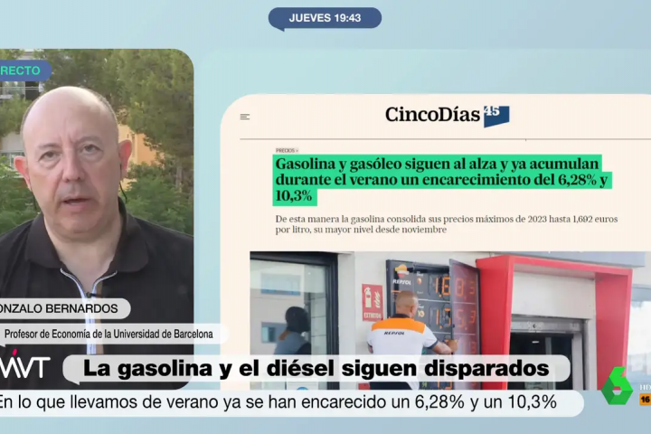 El economista Gonzalo Bernardos en su intervención en 'Más vale tarde'