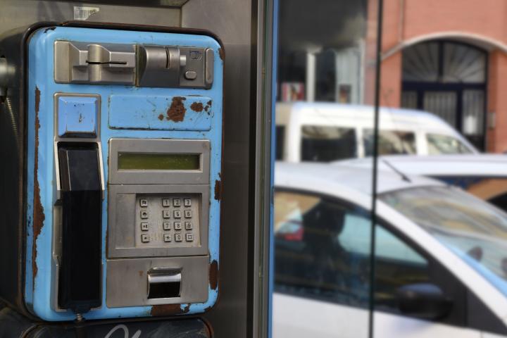 Foto de archivo de una cabina teléfonica en España.
