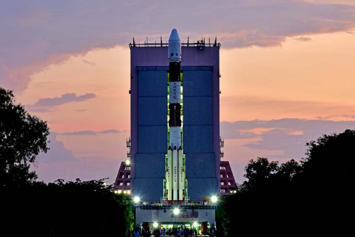 La sonda Aditya-L1 con el cohete Polar Satellite Launch Vehicle (PSLV)
