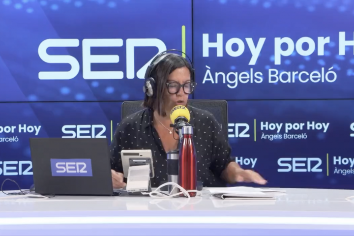 Àngels Barceló, este jueves en 'Hoy por Hoy' de la Cadena SER.