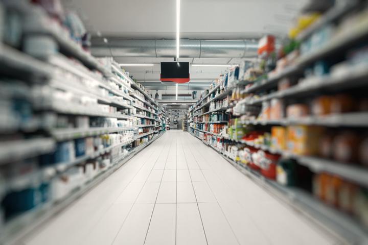 El pasillo de un supermercado en una imagen de archivo.