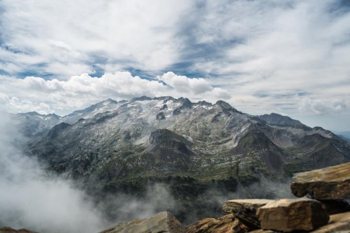 Macizo de la Maladeta, en los Pirineos.