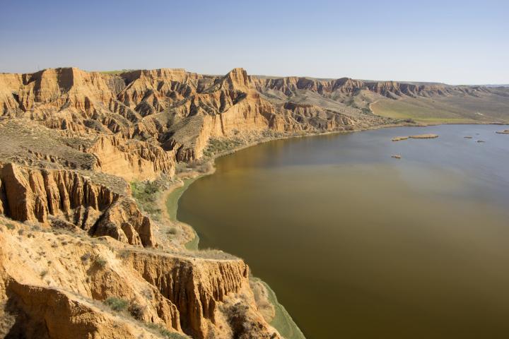 Vista de las Barrancas de Burujón, el 'Gran Cañón' de España.