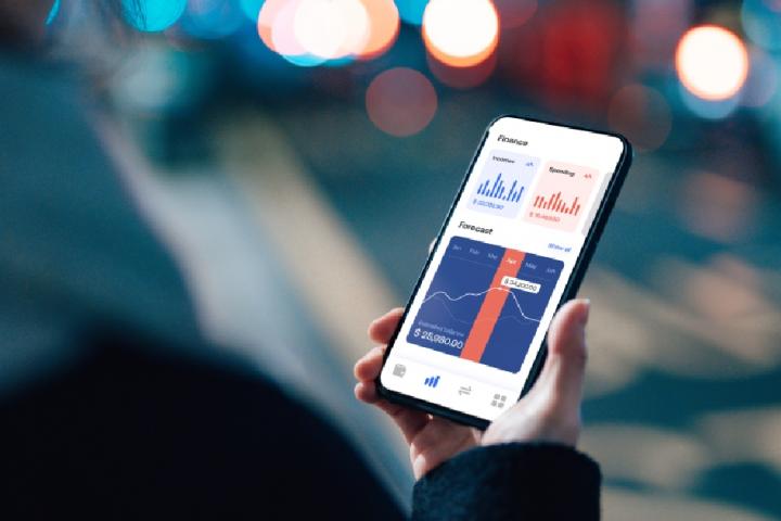 Mujer consultando sus finanzas personales