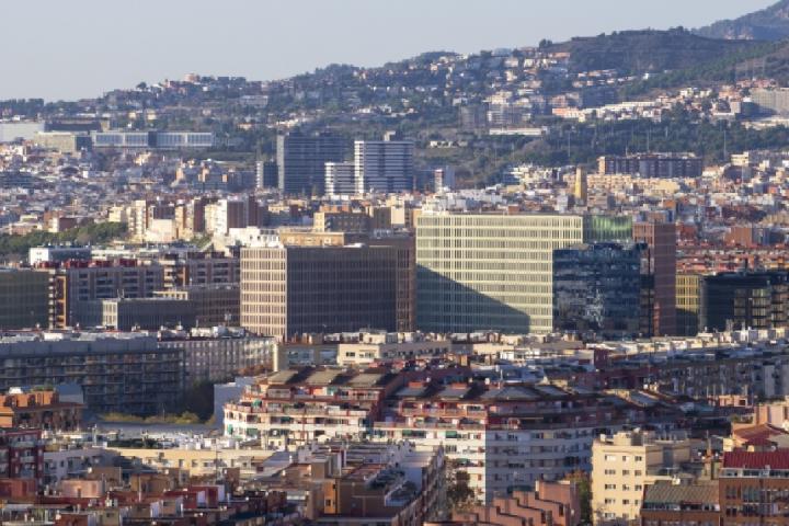 Vista de L'Hospitalet de Llobregat (Barcelona), lugar donde ha tocado la Lotería Nacional de hoy