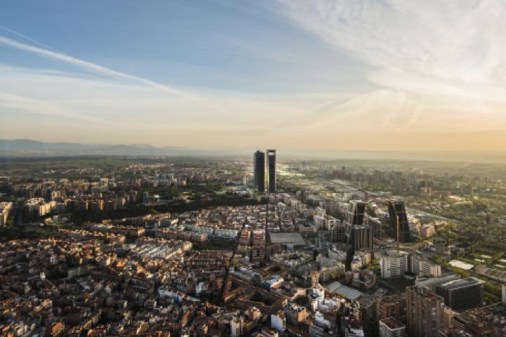 Vista aérea de Madrid