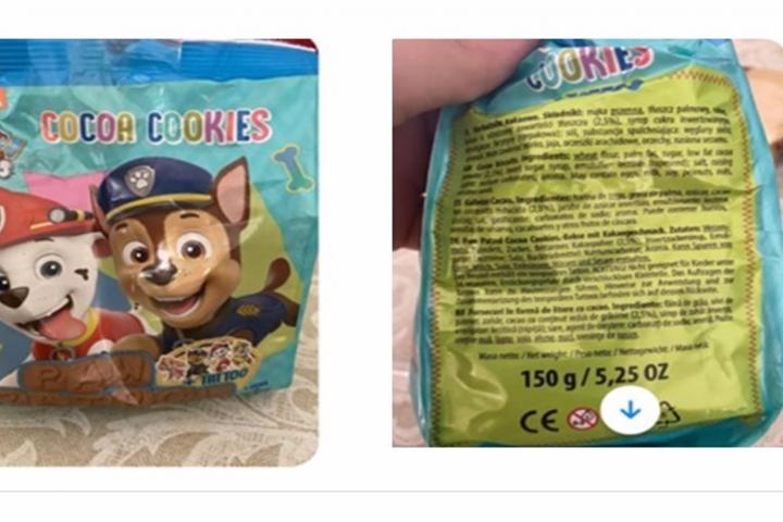 Las galletas de la Patrulla Canina de Nickelodeon afectadas por la alerta alimentaria.