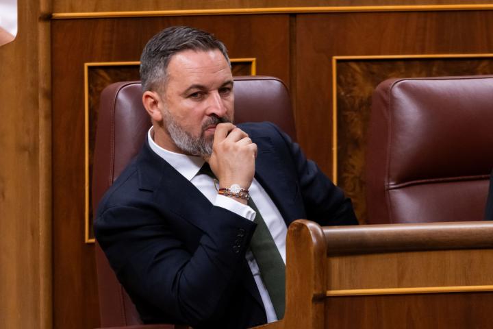 El líder de Vox, Santiago Abascal
