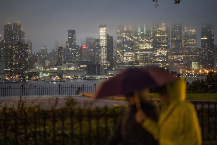 Foto de archivo de lluvias en Nueva York