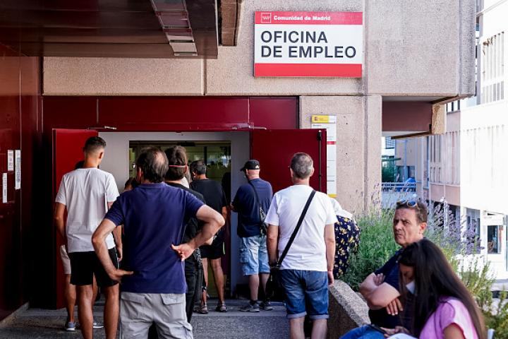 Imagen de archivo de una oficina de empleo.